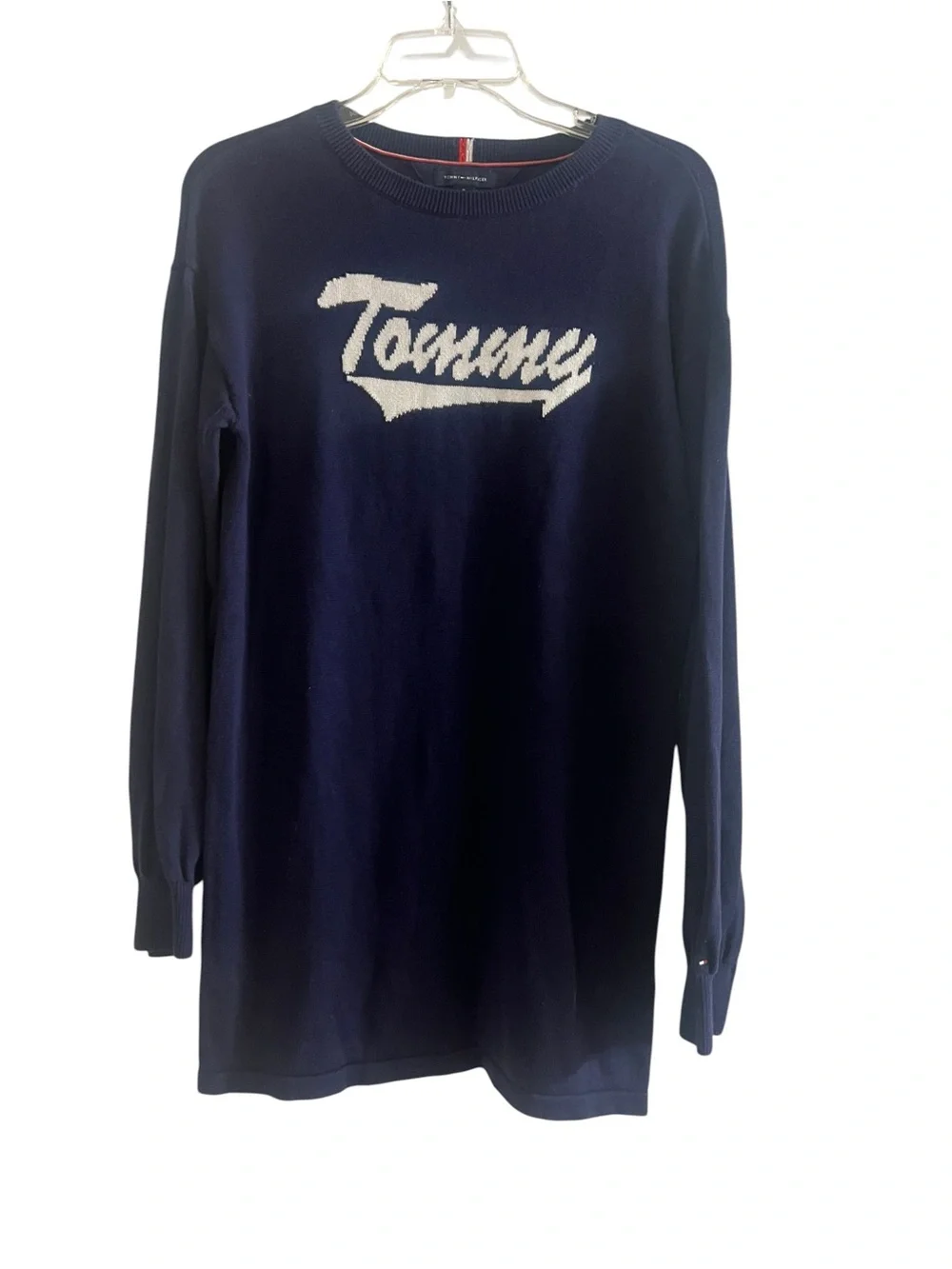 Tommy Hilfiger Tommy Logo Sweater Dress Navy